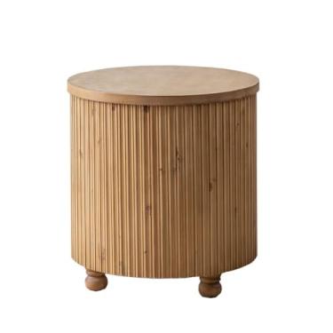 Imagem de Mesa central simples doméstica pequena mesa redonda mesa baixa pequena mesa de centro redonda sala de estar canto dormitório mesa lateral criativa mesa de quarto