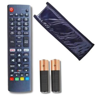 Imagem de Controle Remoto Universal Compatível Com Modelos LG Smart LED LCD 4k 3D Plasma Com Teclas Netflix Prime Com Pilhas E Capa