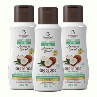 Imagem de KIT 3 UNDs Sabonete Íntimo Líquido Óleo de Coco Bio Instinto 600 ml  p