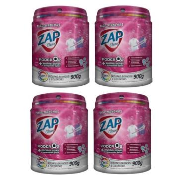 Imagem de Kit 4un Tira Manchas Poder O2 Zap Clean 900g