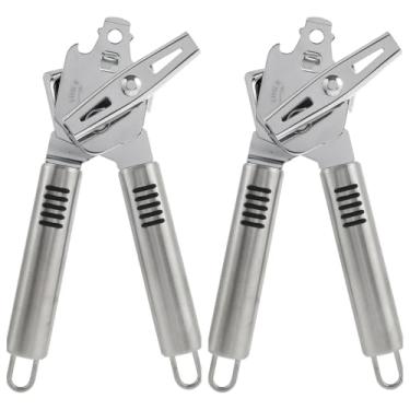 Imagem de Abridor de latas manual resistente 3 em 1 abridor de tampa de garrafa portátil abridor de lata ferramentas para piquenique em casa acampamento (2)