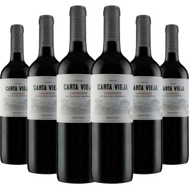 Imagem de Kit 6 Garrafas Carta Vieja Carménère