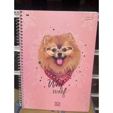 Imagem de Caderno Universitário Gatinha e Cachorrinho Jandai Pet Holic - 1 Matér