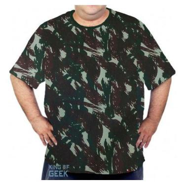 Imagem de Camiseta  Plus Size Camuflada Tradicional Camisa Camuflada - KING OF G