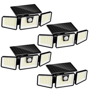 Imagem de Luzes de sensor de movimento solar INCX 156 LED IP65 à prova d'água, p