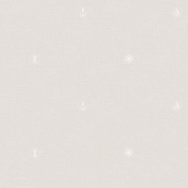 Imagem de Papel de Parede Lullaby Marinheiro Bege 2263 - Rolo: 10m x 0,53m