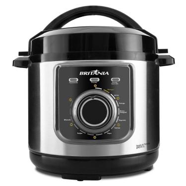 Imagem de Panela de Pressão Multifuncional BPP01PI 700W Britânia 3L 9 Funções Revestimento Antiaderente 220V