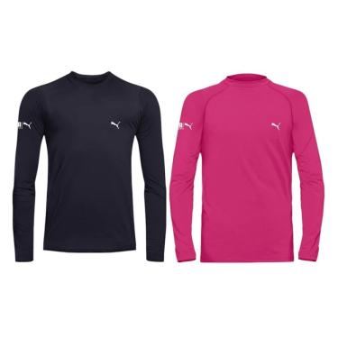 Imagem de Kit 2 Camisas Térmicas Puma UV50+ Manga Longa Juvenil