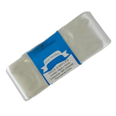 Imagem de TRADER, Fita De Cetim Trader 38mm N°9 Com 10 Metros, COR 01 BRANCO