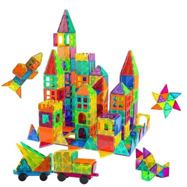 Imagem de Blocos de Montar Magnéticos Construção Brinquedos Infantil (65 Peças)