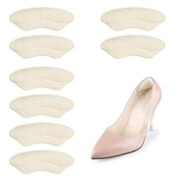 Imagem de Almofadas de calcanhar para sapatos, alças de calcanhar para sapatos masculinos femininos, forros para salto alto, inserções de almofada antiderrapantes, enchimento aprimorado para ajuste e conforto