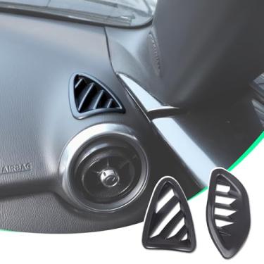 Imagem de Adesivos decorativos de fibra de carbono para ar condicionado, saída de ar condicionado, saída de ar condicionado, moldura externa, compatível com Mazda MX-5 2016+ acessórios de proteção interior para