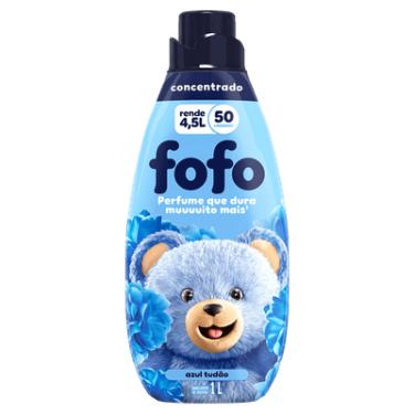 Imagem de AMACIANTE DE ROUPA CONCENTRADO AZUL TUDÃO FOFO FRASCO 1L