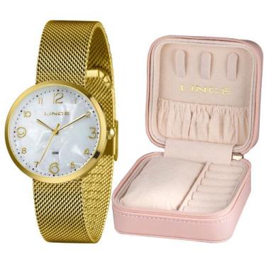 Imagem de Relógio Feminino Lince + Porta Joias - LRGH229L36 B2KX - RELOGIO LINCE