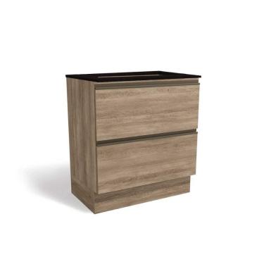 Imagem de Balcão De Cozinha Maxxi G755 P/ Cooktop 80cm Nogal/preto - Kappesberg