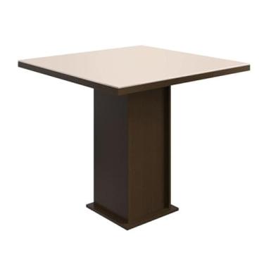 Imagem de Mesa de Jantar Zamarchi, Marrom/Off White 90 cm