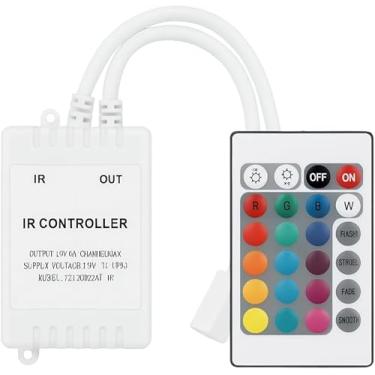 Imagem de Fita de LED RGB 5 Metros com Controle Remoto – Iluminação Decorativa Colorida Adesiva para Teto, Quarto, Sala e Ambientes Internos e Externos – Ideal para Natal e Decoração Premium