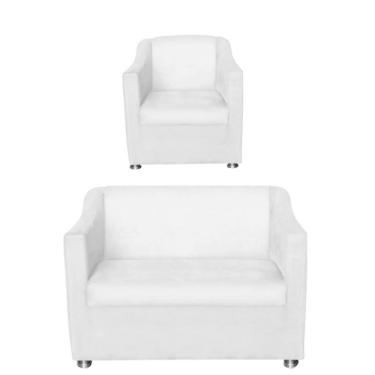 Imagem de Namoradeira + Polt. Bia P/ Sala de Estar Consultório Clinica Hospital Recepção Courino