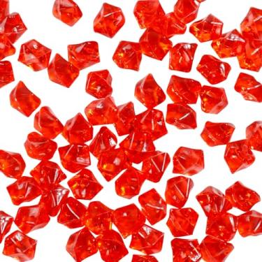 Imagem de Cubos de gelo falsos de 500 g, pedras transparentes, diamantes de acrílico artificiais, enchimentos de vaso para centros de mesa, enchimentos de tigelas decorativas de Natal, acessórios de fonte de