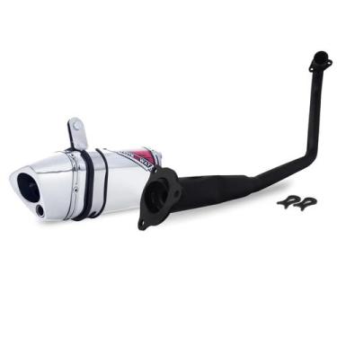 Imagem de Escape / Ponteira Coyote TRS 2 Way JUNIOR 20cm em Alumínio - Fluo 125 