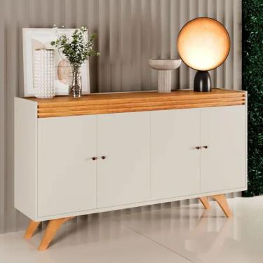 Imagem de Buffet 4 Portas Sevilha 1600 - Off White/Naturalle - Mavaular