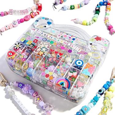 Imagem de BaubleBar Kit Ultimate Bag Charm Bead | Ótimo para um presente de meninas, festa ou atividade familiar | Kit de fabricação de joias de chaveiro com miçangas | Artesanato DIY para todas as idades |