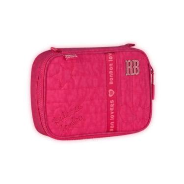 Imagem de Estojo Box Juvenil Escolar Rebecca Bonbon Meninas 36 Lápis, Rosa