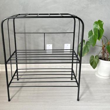 Imagem de Estante Prateleira para Toca Discos de Vinil - Móvel Decorativo - Ferr