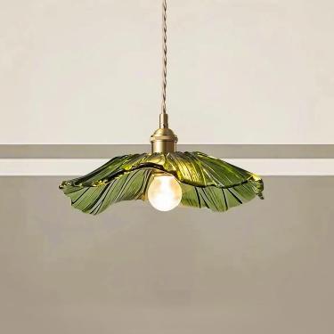 Imagem de Luminária Pendente De Vidro, Luminária Pendente Vintage, Lustre Industrial, Lustre De Latão Para Loft, Cafeteria, Cozinha, Ilha Com Abajur Transparente Semile