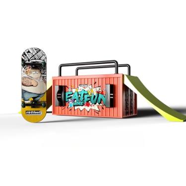 Imagem de MIRTHFEED 32mm Pro Fingerboard Complete Set | Bearing Wheels | 5 Ply Maple Deck | Anti Skid Grip Tape | Complimentary Tool | Concave Shape