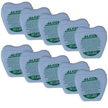 Imagem de Fio Dental AlgDental com Sabor de Menta – 25m | Kit com 10 Unidades | Anti-Cárie e Anti-Placa | Higiene Bucal Completa – ALGSUN