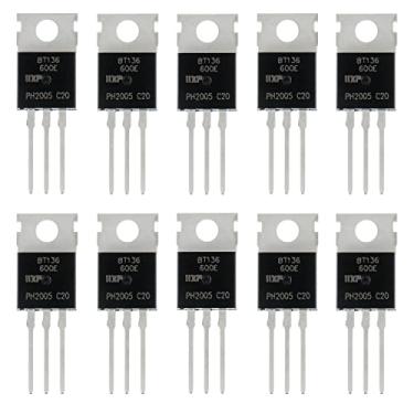 Imagem de BOJACK BT136-600E Triac Thyristor, Gate Trigger 4A/600V, Through Hole, TO-220AB-Replaces BT136 BT136-600 BT136-600D(Pack of 10)