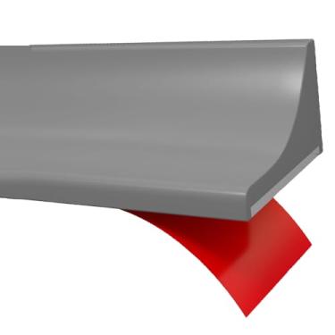 Imagem de Barragem de água de limite de chuveiro, barreira à prova d'água de silicone autoadesivo para banheiro e cozinha protetor de rolha de água para separação seca e molhada calafetagem acabamento da borda