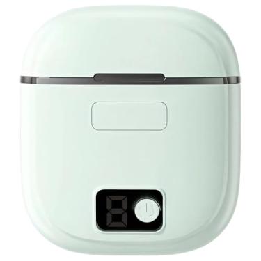 Imagem de Cortador de unhas elétrico recarregável, aparador silencioso com luz de LED, lixa de unha com armazenamento, ideal para idosos e adultos, 2,9 × 2,6, verde