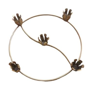 Imagem de KiBcsLic Castiçal cônico de metal para vela, do Advento, decoração natalina, de Natal para jantar, decoração de casa, Suporte para 5 Velas