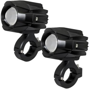 Imagem de Kit de faróis de neblina LED de alto brilho, feixe duplo com vários modos de iluminação, à prova d'água e estrutura de alumínio, 2 peças