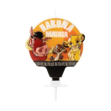 Imagem de Vela de Aniversário Personalizada Rei Leão Silver Festas