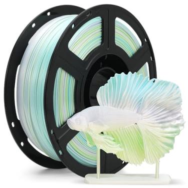 Imagem de FLASHFORGE Filamento PLA de seda 1,75 mm, filamento de impressora 3D 1 kg (2,2 lbs) carretel, filamento de impressão 3D de textura suave e sedosa, precisão dimensional +/- 0,02 mm