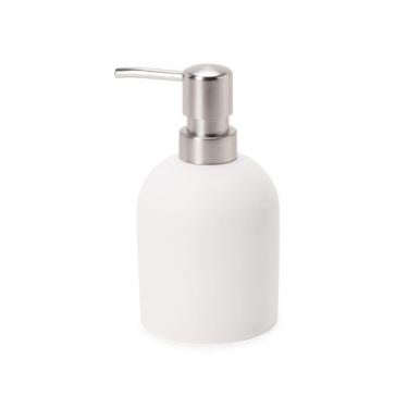 Imagem de Porta Sabonete Liquido em Cimento Branco 15cm 15725 Mart