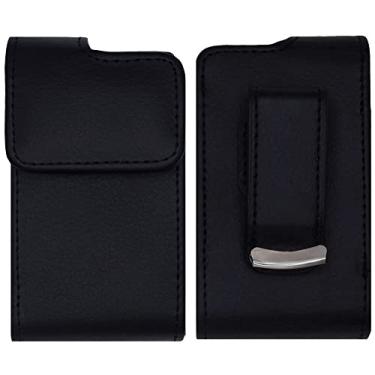 Imagem de Bolsa premium de segunda geração com clipe de cinto para bombas de insulina Medtronic MiniMed (todos os modelos) (vertical/1-A/PRETO)