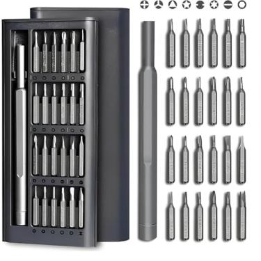Imagem de KIT Conjunto de Chave de Fenda 24 em 1 com Estojo Magnético Precisão Ideal para Reparos em Celulares, Notebooks, Relógios e Eletrônicos em Geral Linha Premium