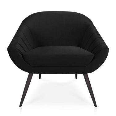 Imagem de Poltrona Veludo de Ferro Preto