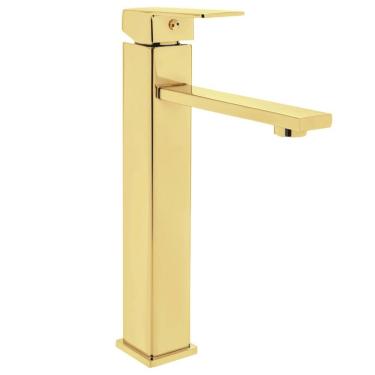 Imagem de Torneira Misturador Monocomando Banheiro Cuba Dourada