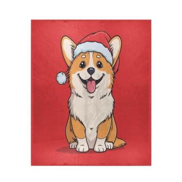 Imagem de Blueangle Cobertor de Natal Corgi para Cachorro Super Macio e Quente, 127 x 152 cm, Leve Todas as Estações, Cobertor Aconchegante para Cama Sofá Sofá, Fácil de Cuidar (19)