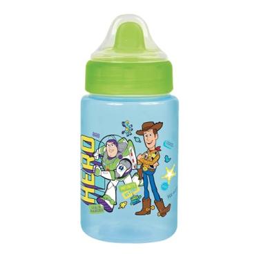Imagem de Copo Infantil com Válvula BabyGo 340ml Azul Anti-Vazamento Menina Menino (Toy Vd)