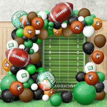Imagem de KatchOn, 131 Pcs Football Balloon Arch Kit - Football Party Supplies | Touch Down Balloons, Football Balloons, Football Party Decorations | Football Party Favors, Football Birthday Party Decorations