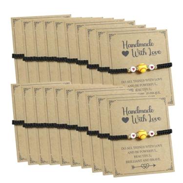 Imagem de JHJEWH 20 pulseiras de softball, pulseiras ajustáveis em massa com cartas inspiradoras, presentes de softbol para jogadores, treinadores, times e fãs de esportes de bola