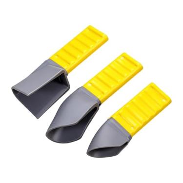 Imagem de Fenteer Conjunto de 3 espátulas raspadoras para cola, ferramenta de calafetagem, espátulas profissionais para raspar gesso em paredes, azulejos, pisos e