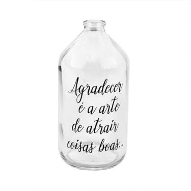 Imagem de Garrafa Luminária Vidro Fio Rolha de Led Quente Decoração Abajur(Agradecer)