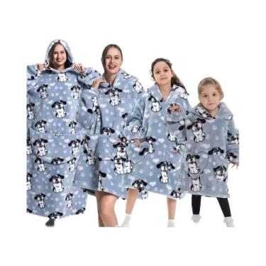 Imagem de Moletom Oversize De Inverno Em Sherpa Plush Polar Fleece Para Família 